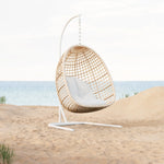 Kiawah Hanging Chair, Cloud Cushion w/ Stand