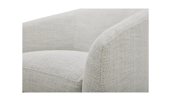 Oscy Swivel Chair, Splashed White