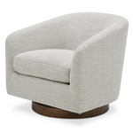 Oscy Swivel Chair, Splashed White