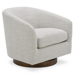 Oscy Swivel Chair, Splashed White