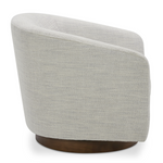 Oscy Swivel Chair, Splashed White