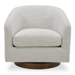 Oscy Swivel Chair, Splashed White