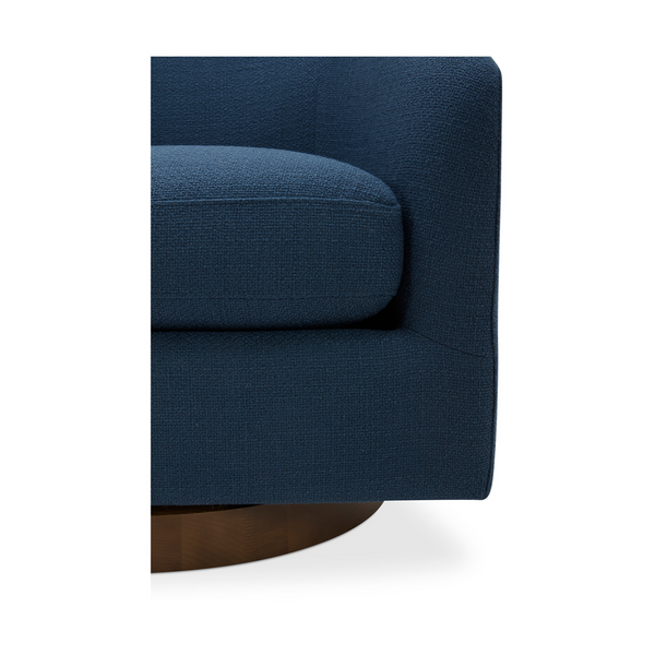 Oscy Swivel Chair, Dark Atlantic