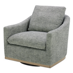 Linden Swivel Chair, Slated Moss