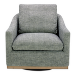 Linden Swivel Chair, Slated Moss