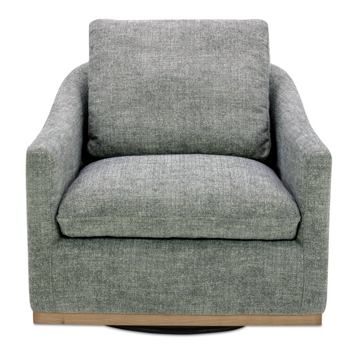 Linden Swivel Chair, Slated Moss