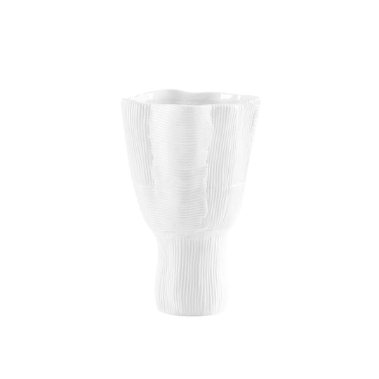 Krissa Large Vase, Blanc de Chine