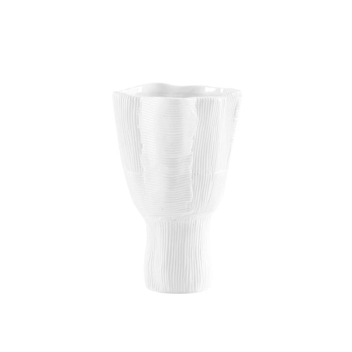 Krissa Large Vase, Blanc de Chine