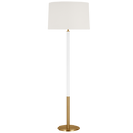 Monroe Large Floor Lamp, Burnished Brass