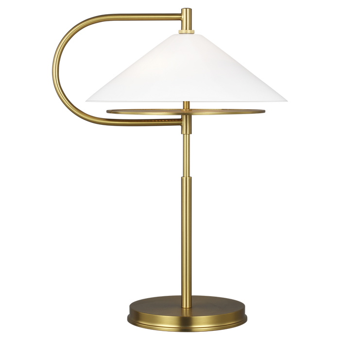 Gesture Table Lamp, Burnished brass