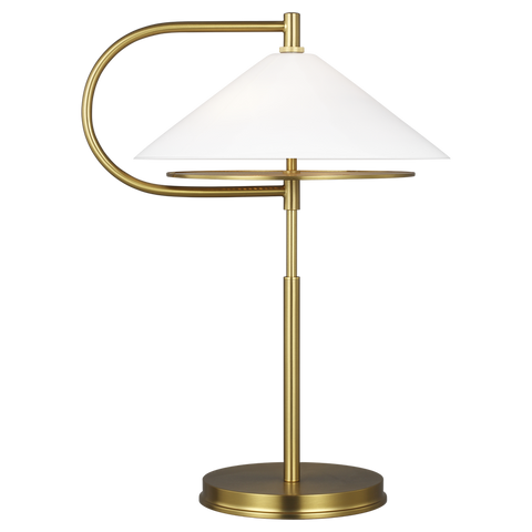 Gesture Table Lamp, Burnished brass