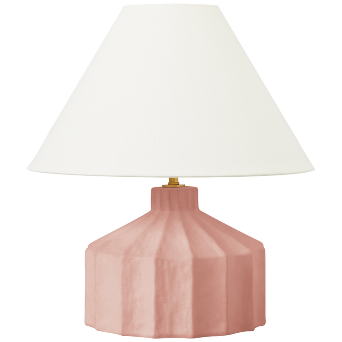 Veneto Small Table Lamp, Dusty Rose