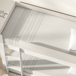 Milo Twin Bunk Bed, Pebble (includes mattresses)