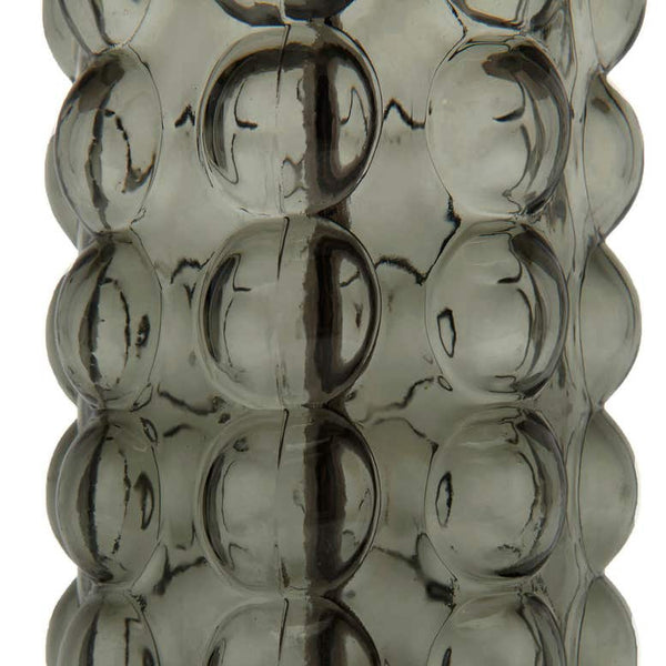 Felicity Table Lamp, Smoke Bubbled Glass, 27"H