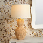 Lucena Table Lamp, Pale Beige Rattan Core