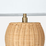 Lucena Table Lamp, Pale Beige Rattan Core