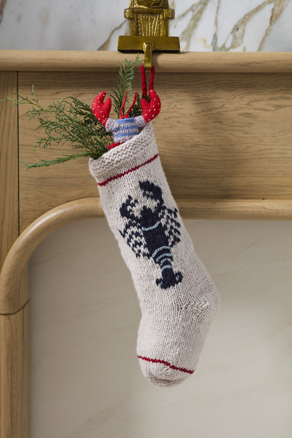 Lobster Stocking, 19"H