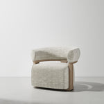 Lola Lounge Chair, Raw Oak/Arda Pearl