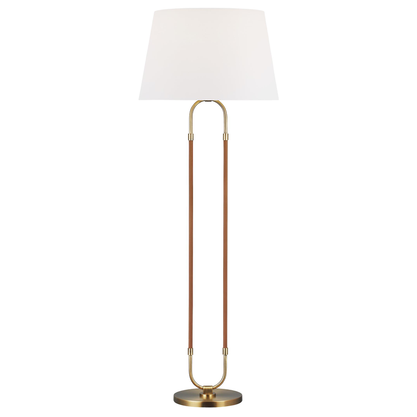 Katie Floor Lamp, Time Worn Brass