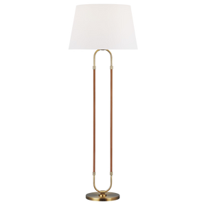 Katie Floor Lamp, Time Worn Brass