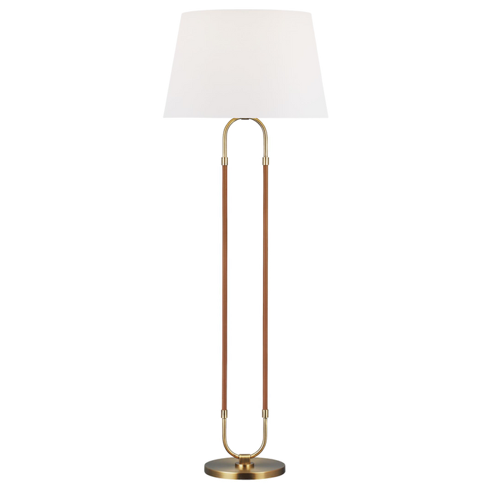 Katie Floor Lamp, Time Worn Brass