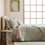 European Linen Cotton Stitch Quilt Collection - Willowleaf, 2 Sizes