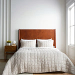 European Linen Box Quilt Collection, Sand