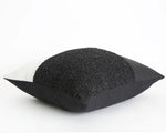 Indi, Boucle + Ostrich Faux Leather, 18" x 18"