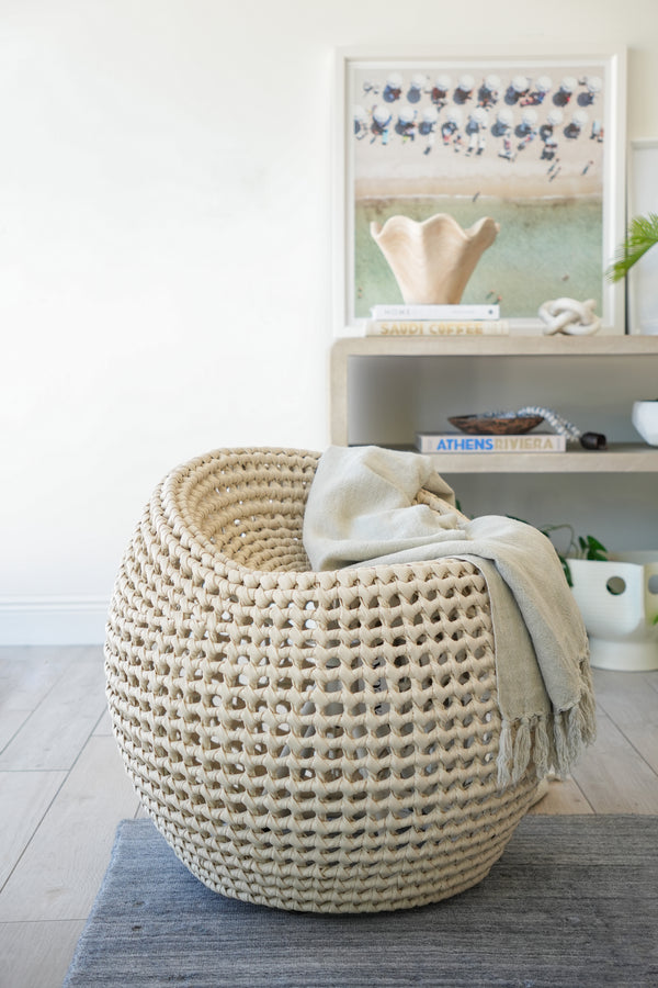 Manhattan Swivel Stool, Ivory