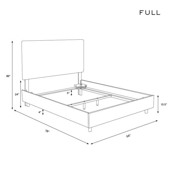 Abbie Bed, Talc Linen, King/Queen/Full/Twin