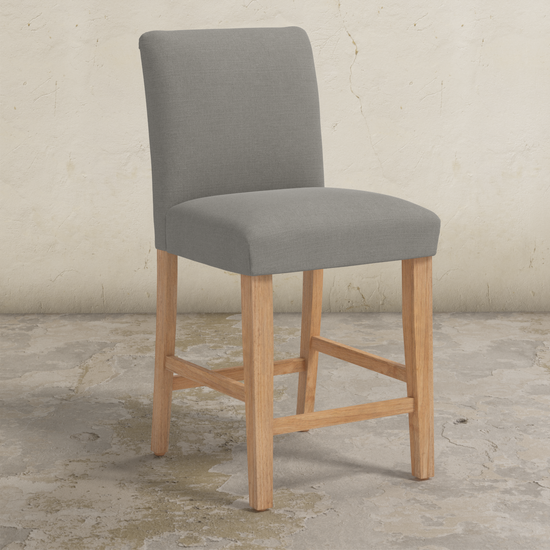 Emma Counter Stool, Grey Linen