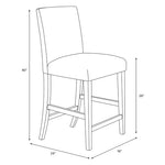 Emma Counter Stool, Grey Linen