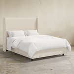 Clare Shelter Bed, Talc Linen, King & Queen