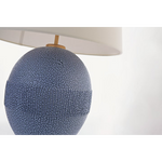 Toulon Table Lamp - Beaded Blue, 27.25"H