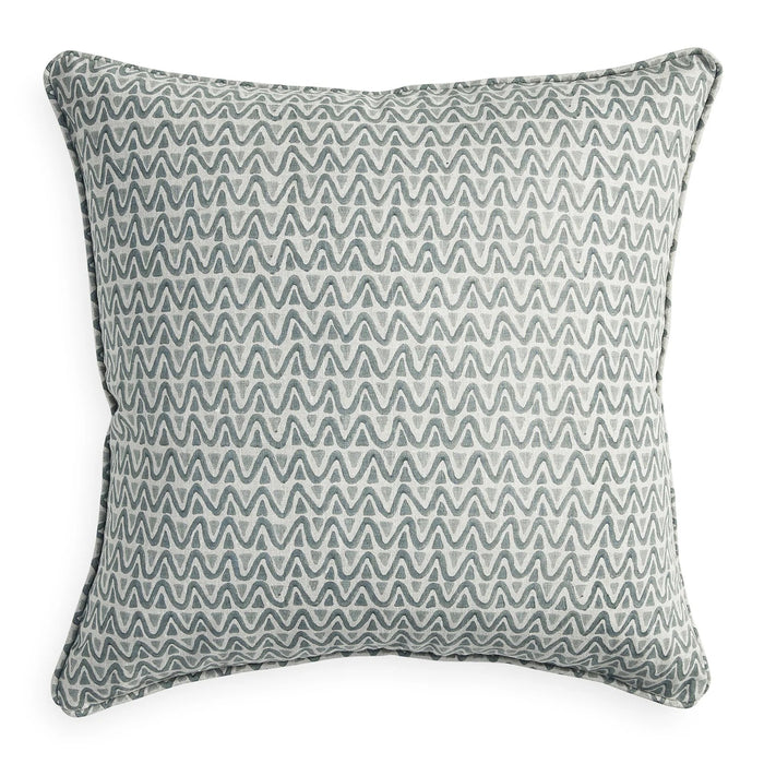 Menorca Celadon Cushion, 20" x 20"