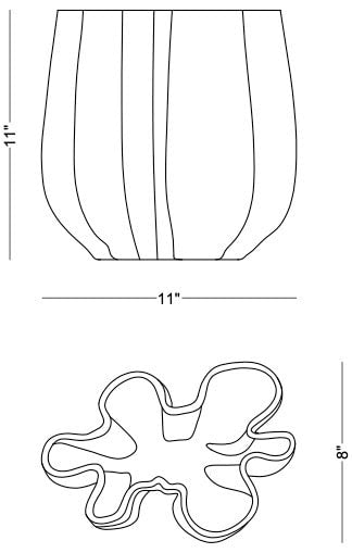 Merida Small Vase, 11"H