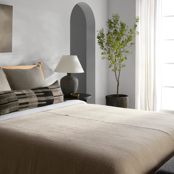 Avolite Cream Margosa Oversized Throw, 84" x 84"