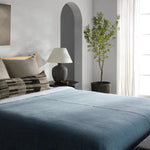 Avolite Blue Margosa Oversized Throw, 84" x 84"
