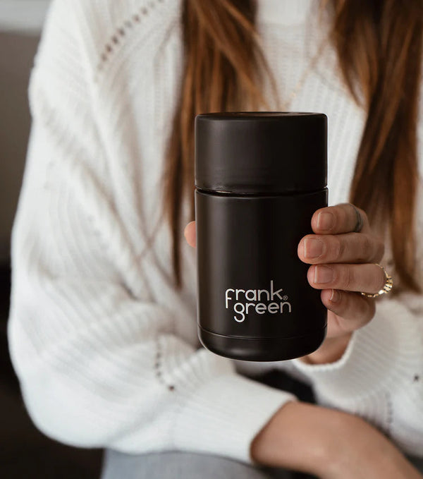 Ceramic Reusable Cup 12oz, Midnight