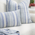 Seascape Pillow, Aqua 12" x 20"