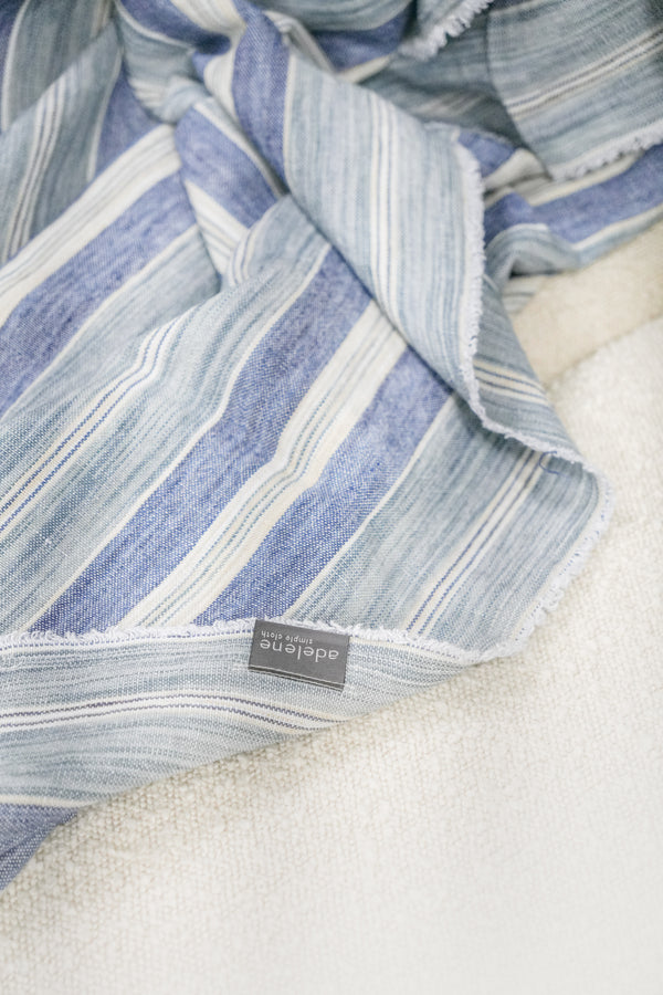 Seascape Aqua Oversized Throw, 55"W x 96"L