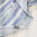 Seascape Aqua Oversized Throw, 55"W x 96"L