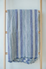 Seascape Aqua Oversized Throw, 55"W x 96"L