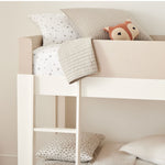 Milo Twin Bunk Bed, Pebble (includes mattresses)