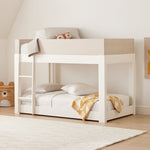 Milo Twin Bunk Bed, Pebble (includes mattresses)