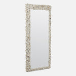 Buford Mirror, Natural Oyster Shell, 34"W x 72"H