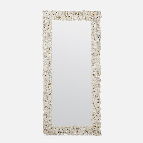 Buford Mirror, Natural Oyster Shell, 34"W x 72"H