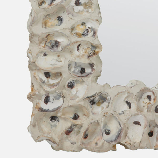 Buford Mirror, Natural Oyster Shell, 34"W x 72"H