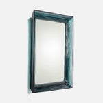 Hetty Rectangular Mirror, Blue Translucent Resin, 26"W X 37"H