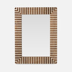 Malena Mirror, Natural Teak/Natural Bone, 30"W x 40"H